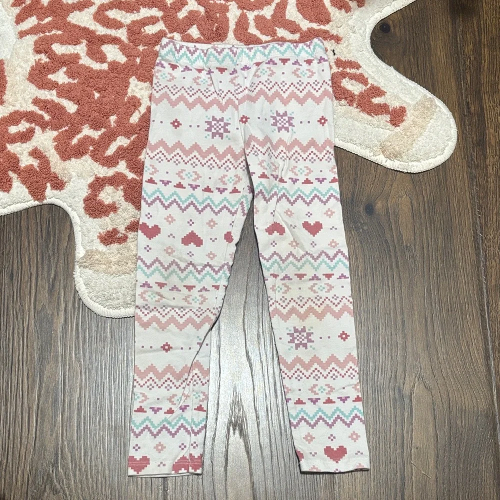 The Children's Place Pink and Green Patterned Leggings